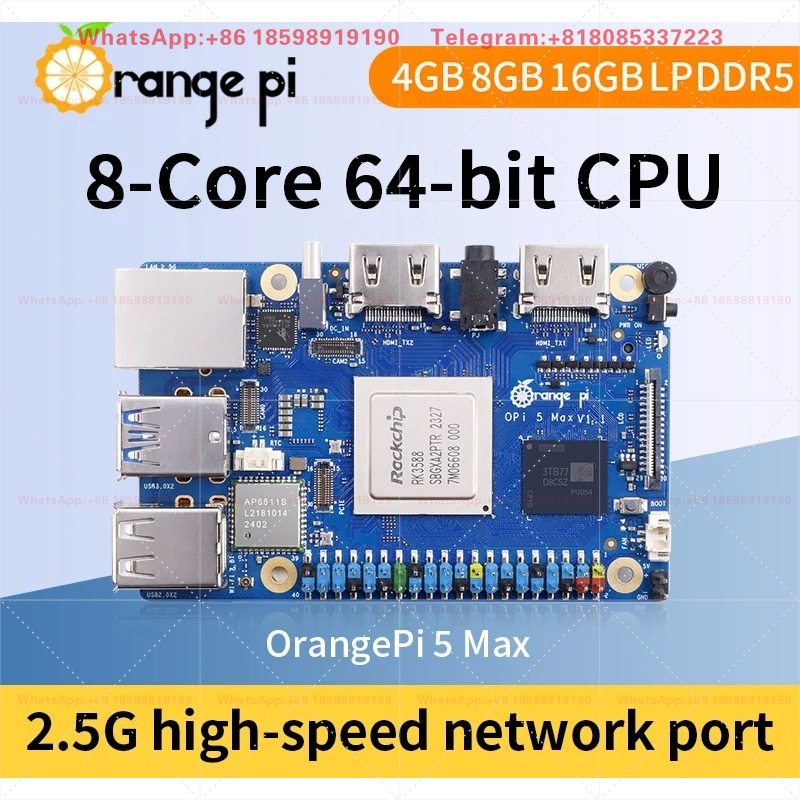 Orange Pi 5 Max 8GB / 16GB RAM - Orange Pi 5 Max Rk3588 评论和价格
